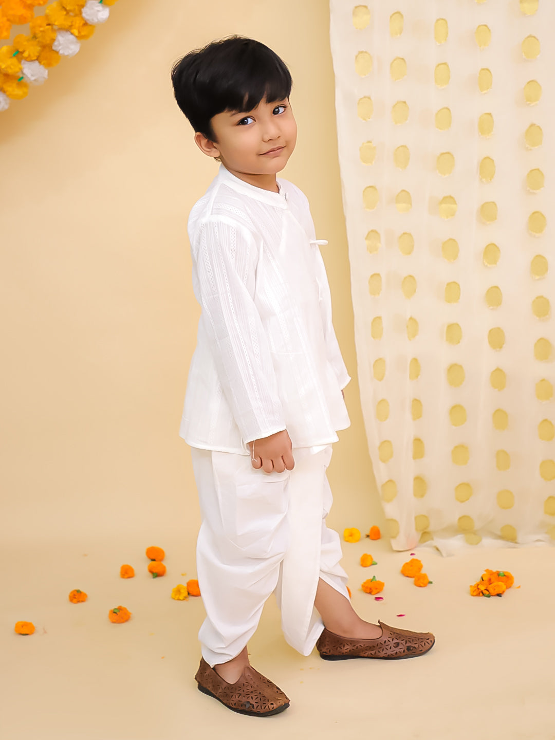 Dhoti Kurta Set for Boys - Navy Blue | BS25DK14NBA