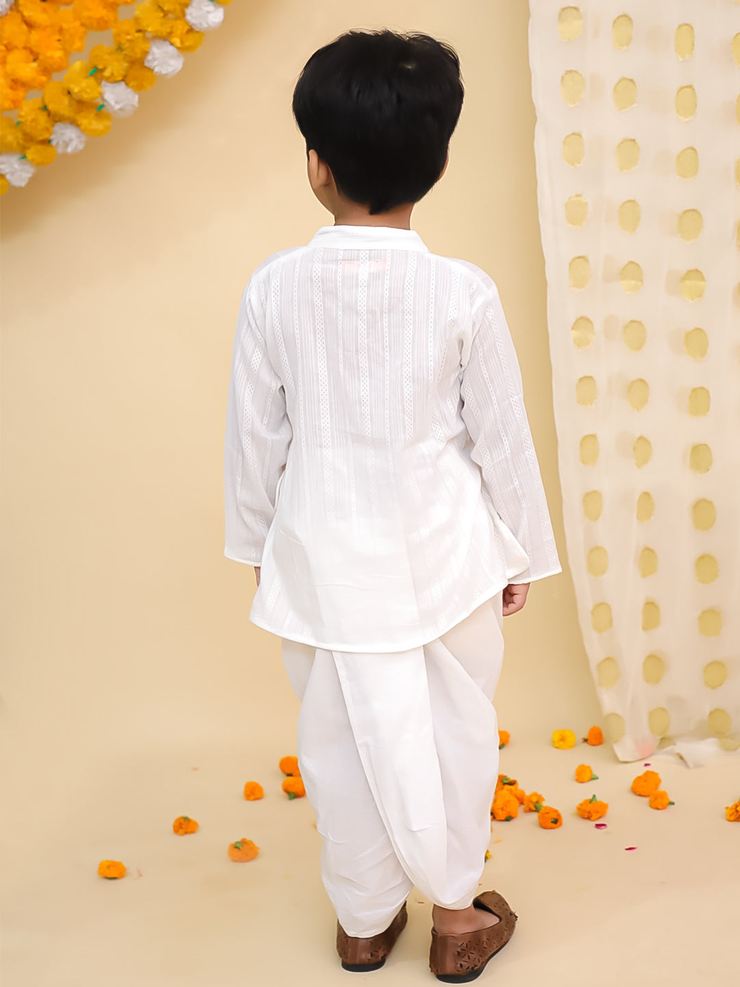 Dhoti Kurta Set for Boys - Navy Blue | BS25DK14NBA | DesiQlo