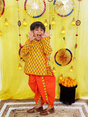 Dhoti Kurta Set for Boys - White | BS25DK14WHA