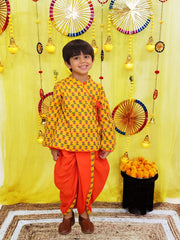 Dhoti Kurta Set for Boys - White | BS25DK14WHA