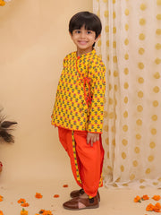 Dhoti Kurta Set for Boys - White | BS25DK14WHA