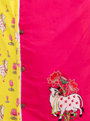 Cotton Dhoti Kurta Set for Boys - Pink | BS25DK15PIA