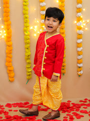 Dhoti Kurta Set for Boys - Pink | BS25DK30PIA