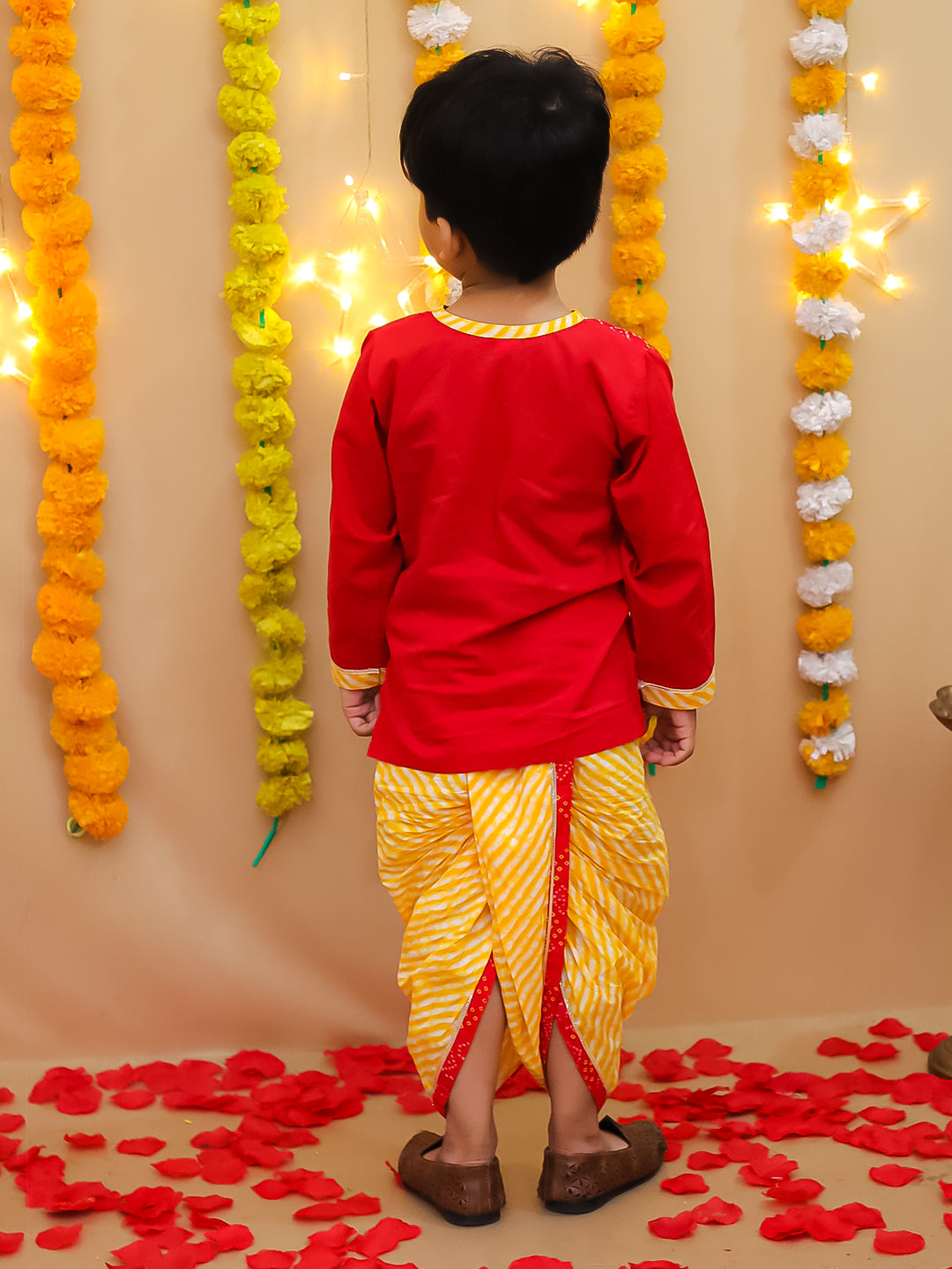 Dhoti Kurta Set for Boys - Pink | BS25DK30PIA | DesiQlo