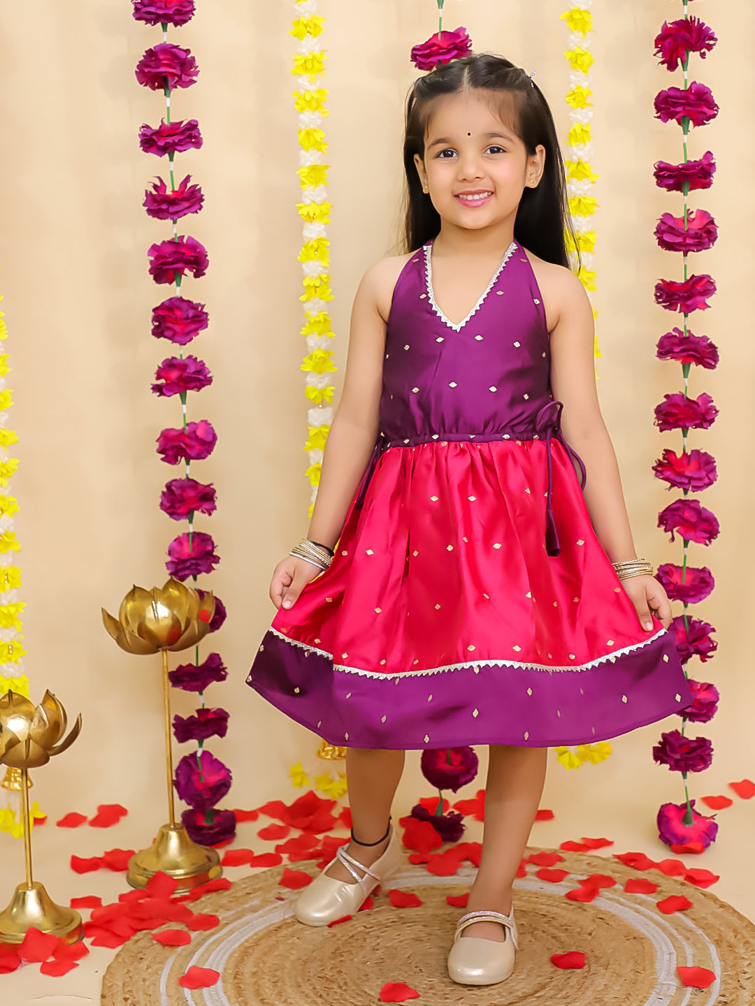 Dress for Girls - Purple | BS25DR01PUA | DesiQlo