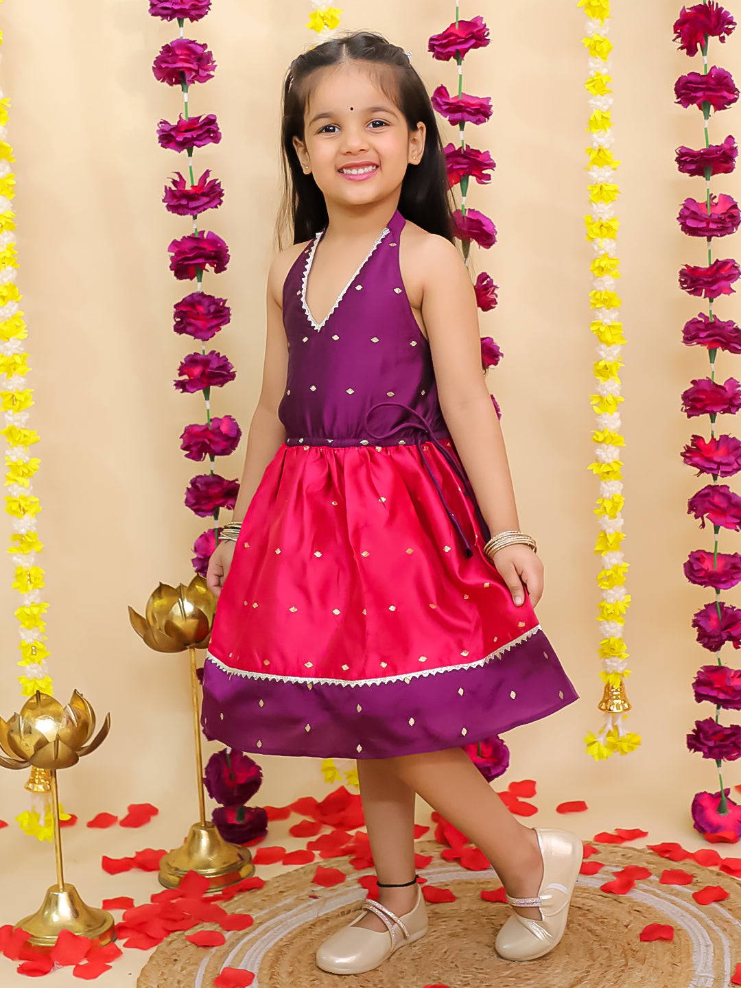 Dress for Girls - Purple | BS25DR01PUA | DesiQlo