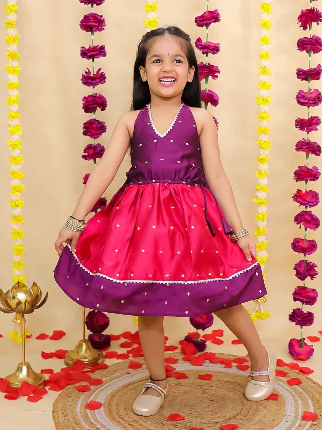 Dress for Girls - Purple | BS25DR01PUA | DesiQlo