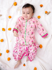 Dhoti Kurta Set for Boys - Pink | BS25IN02PIA