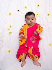 Dhoti Kurta Set for Boys - Red | BS25IN09PUA