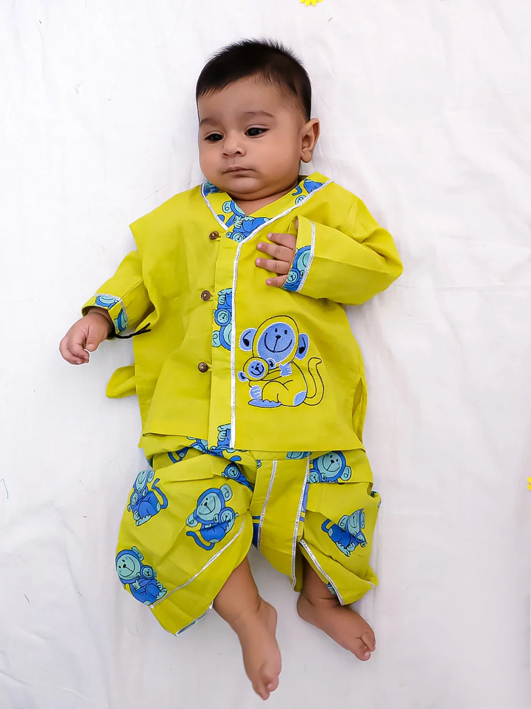 Dhoti Kurta Set for Boys - Yellow | BS25IN10YLA