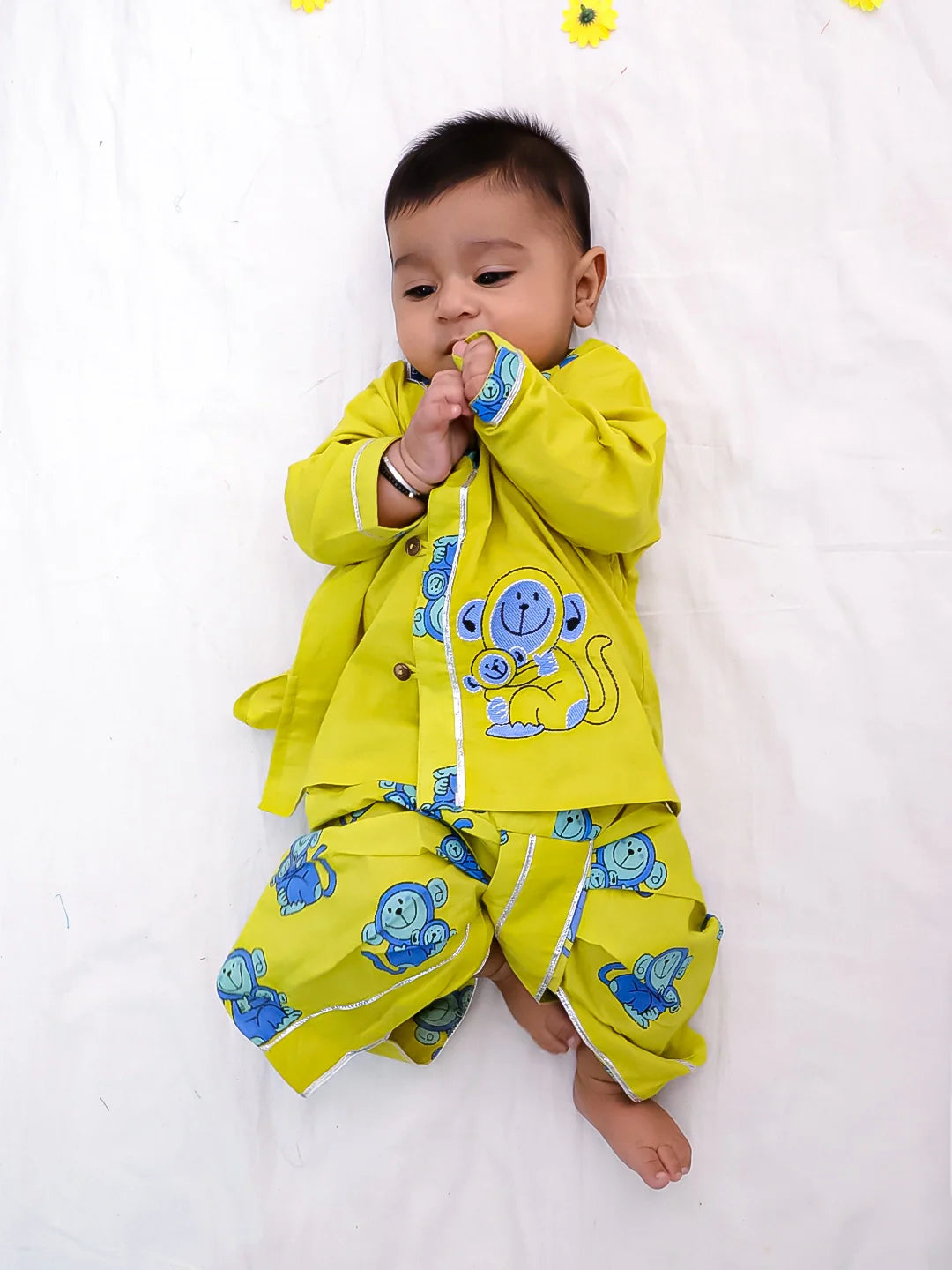 Dhoti Kurta Set for Boys - Yellow | BS25IN10YLA | DesiQlo