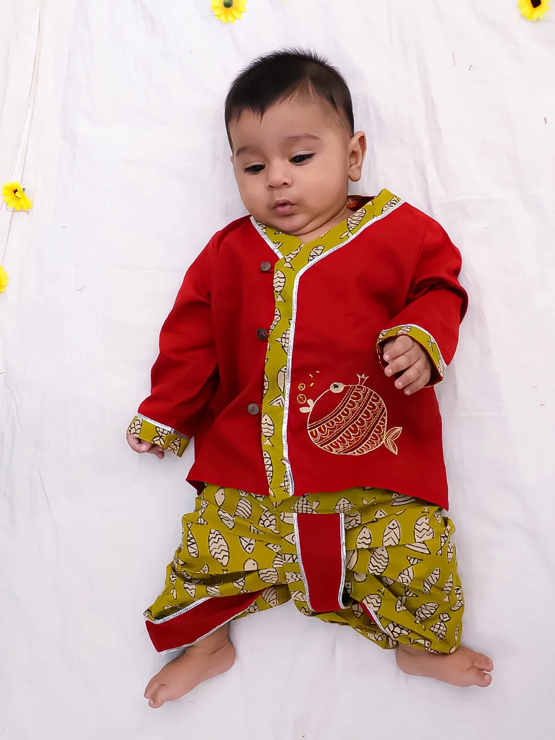 Dhoti Kurta Set for Boys | BS25IN11MRA | DesiQlo