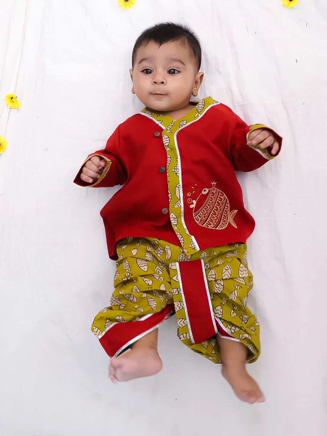 Dhoti Kurta Set for Boys | BS25IN11MRA | DesiQlo