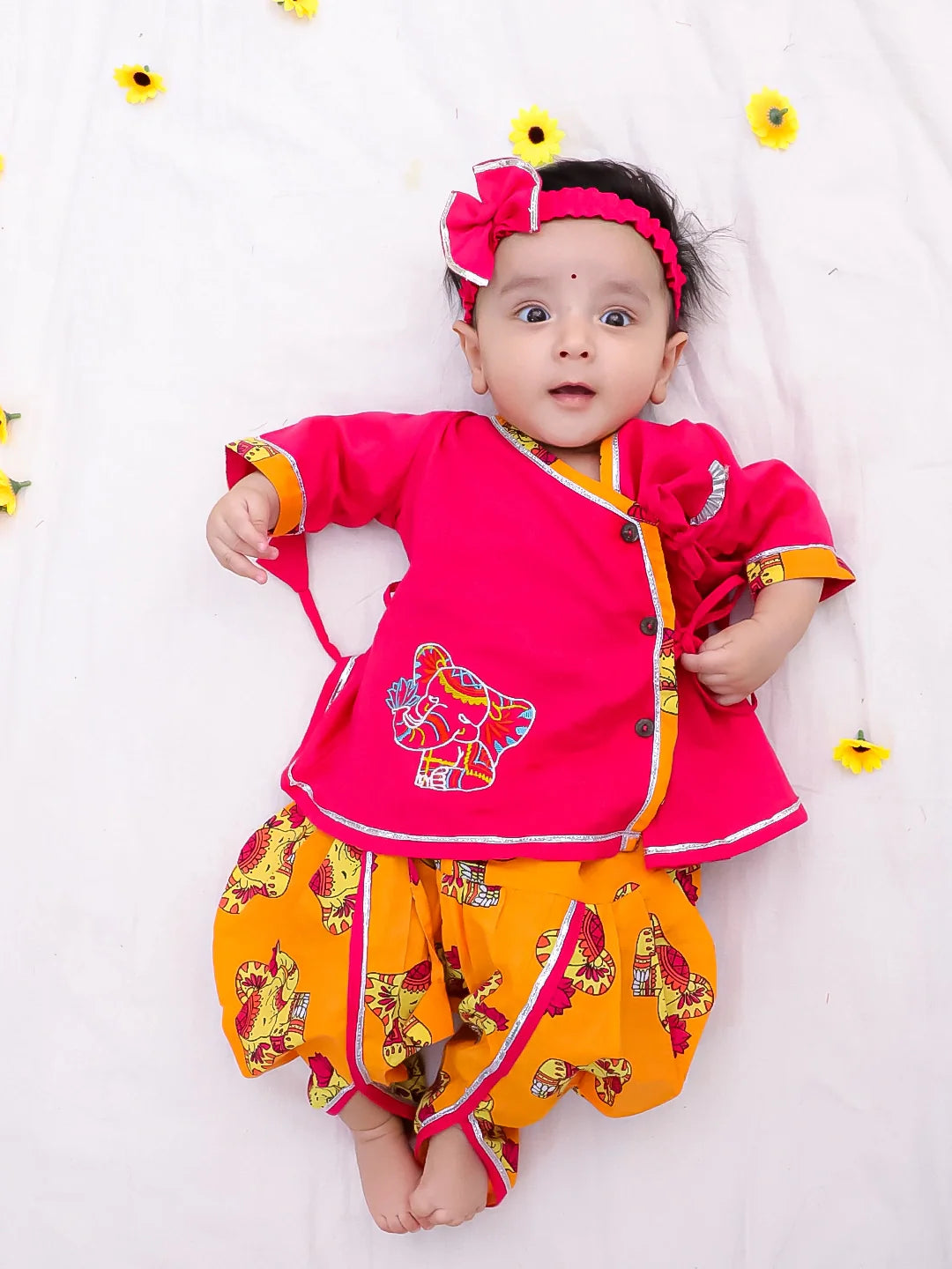 Ethnic Suit Set for Kids - 0-3-Months | BS25IN12MSA | DesiQlo