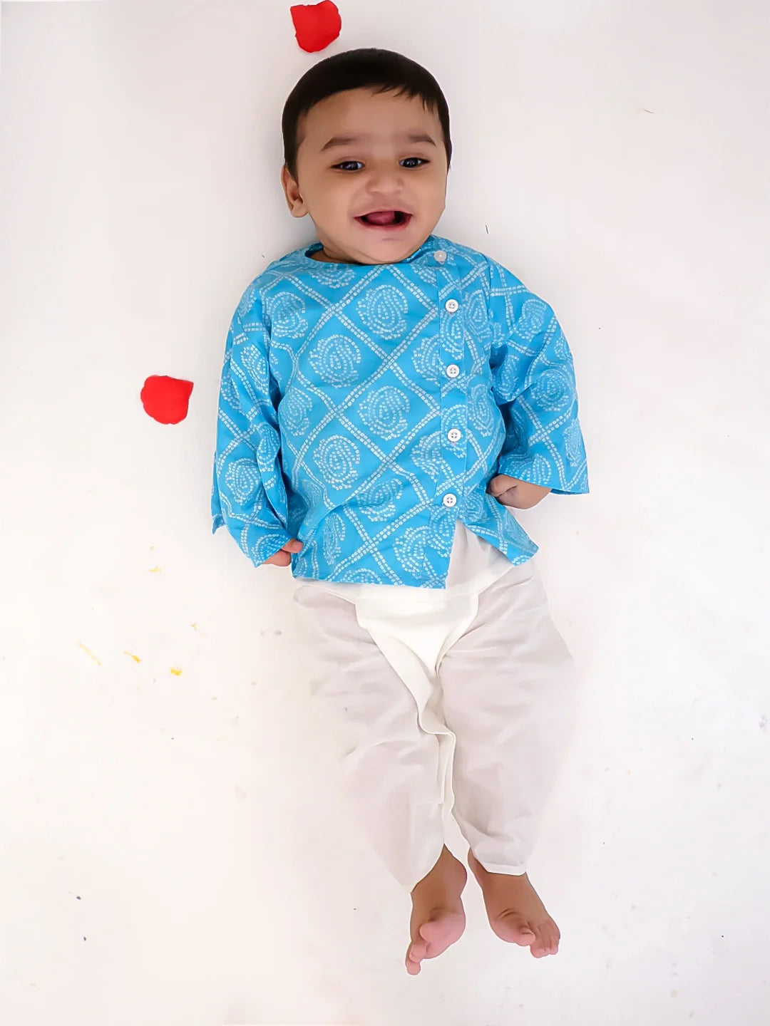 Dhoti Kurta Set for Boys - Blue | BS25IN35TBA | DesiQlo