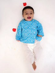 Dhoti Kurta Set for Boys - Blue | BS25IN35TBA