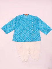 Dhoti Kurta Set for Boys - Navy Blue | BS25IN35NBA