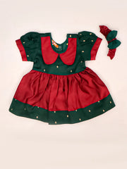 Tafetta Dress for Girls - Pink | BS25IN42PIA