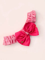 Tafetta Dress for Girls - Pink | BS25IN42PIA