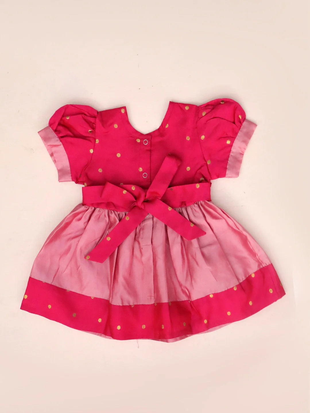 Tafetta Dress for Girls - Pink | BS25IN42PIA | DesiQlo