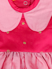 Tafetta Dress for Girls - Pink | BS25IN42PIA