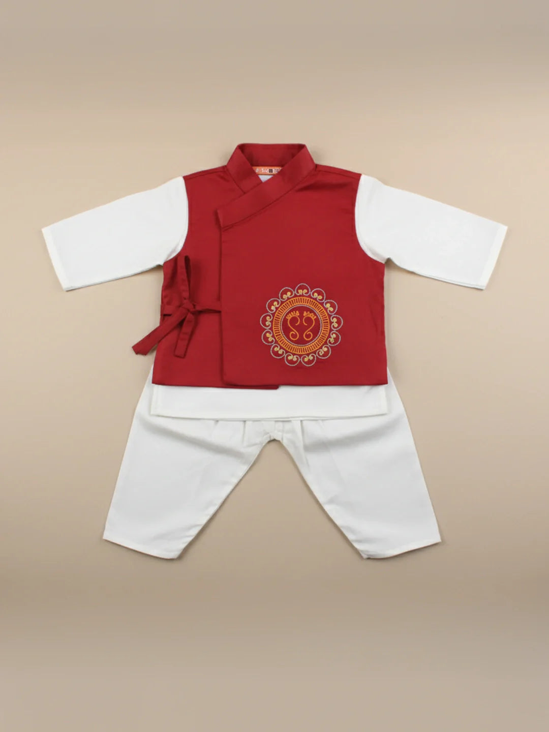 Cotton Kurta Pajama Set for Boys - Maroon | BS25IN45MRA | DesiQlo
