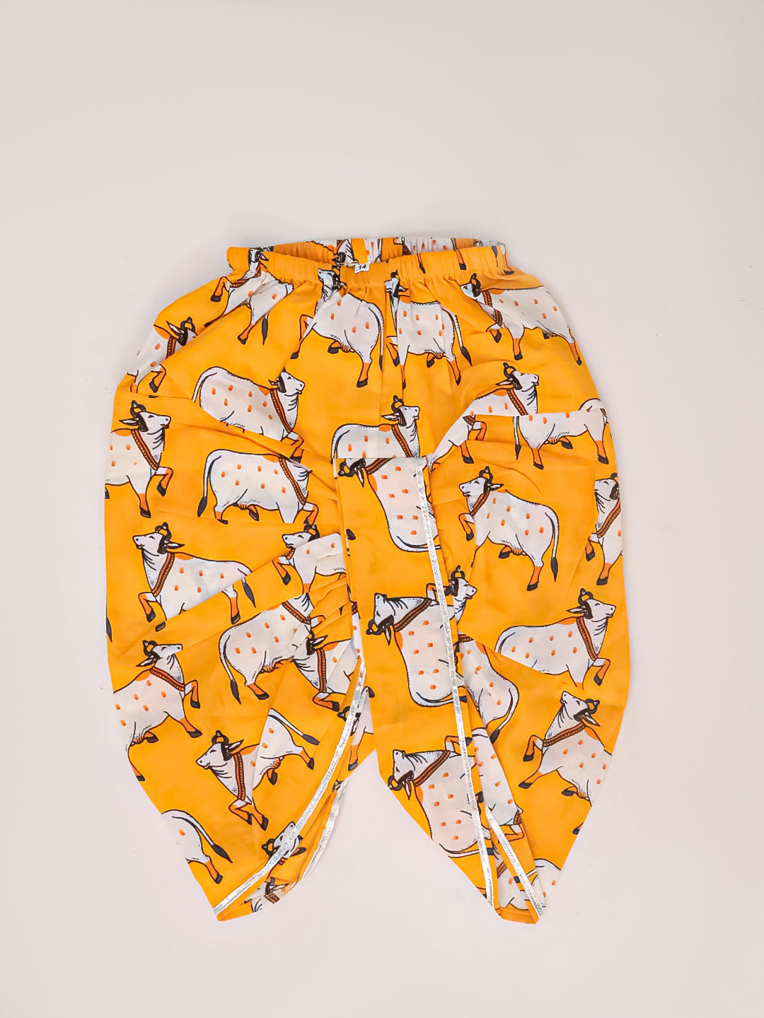 Cotton Dhoti Kurta Set for Boys - Yellow | BS25IN46YLA | DesiQlo