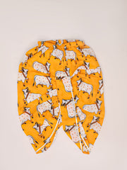 Cotton Dhoti Kurta Set for Boys - Yellow | BS25IN46YLA