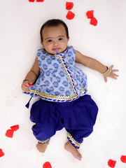 Cotton Ethnic Suit Set for Girls - Sky Blue | BS25IN49BLA
