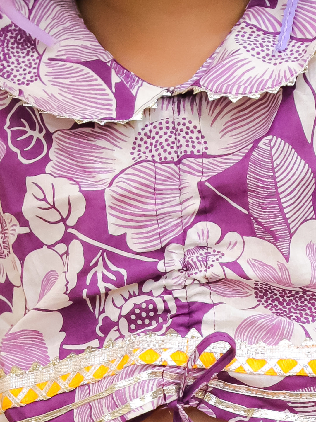 Indo Western Set for Girls - Purple | BS25IW01YLA | DesiQlo