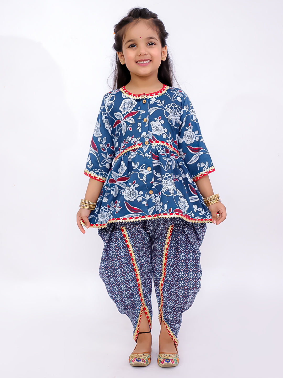Ethnic Clothing Set for Girls - Pink | BS25IW02PIA | DesiQlo