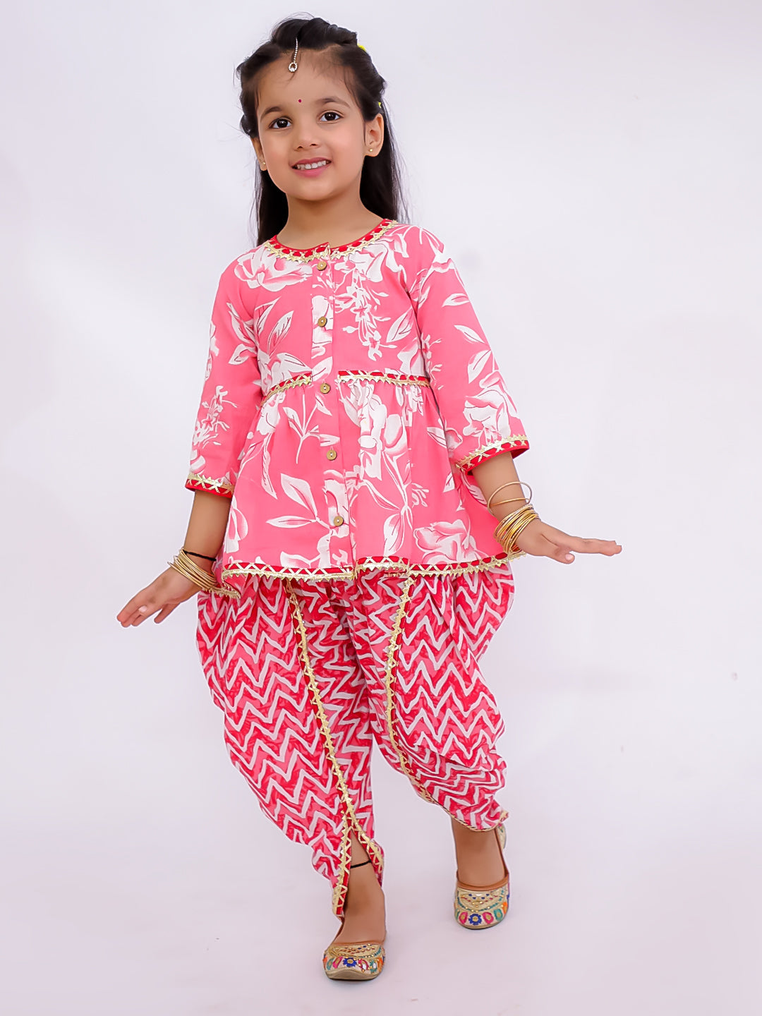 Ethnic Clothing Set for Girls - Blue | BS25IW02BLA | DesiQlo