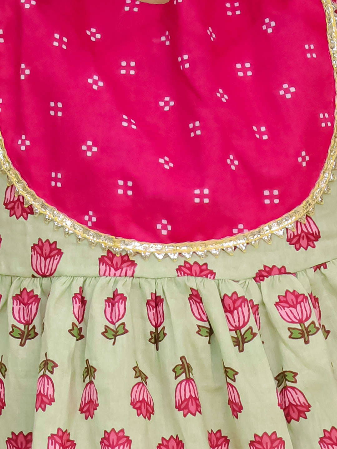 Ethnic Suit Set for Girls - Multicolor | BS25IW48GRA | DesiQlo