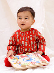 Ethnic Clothing Set for Boys - Red | BS25JH04MRA