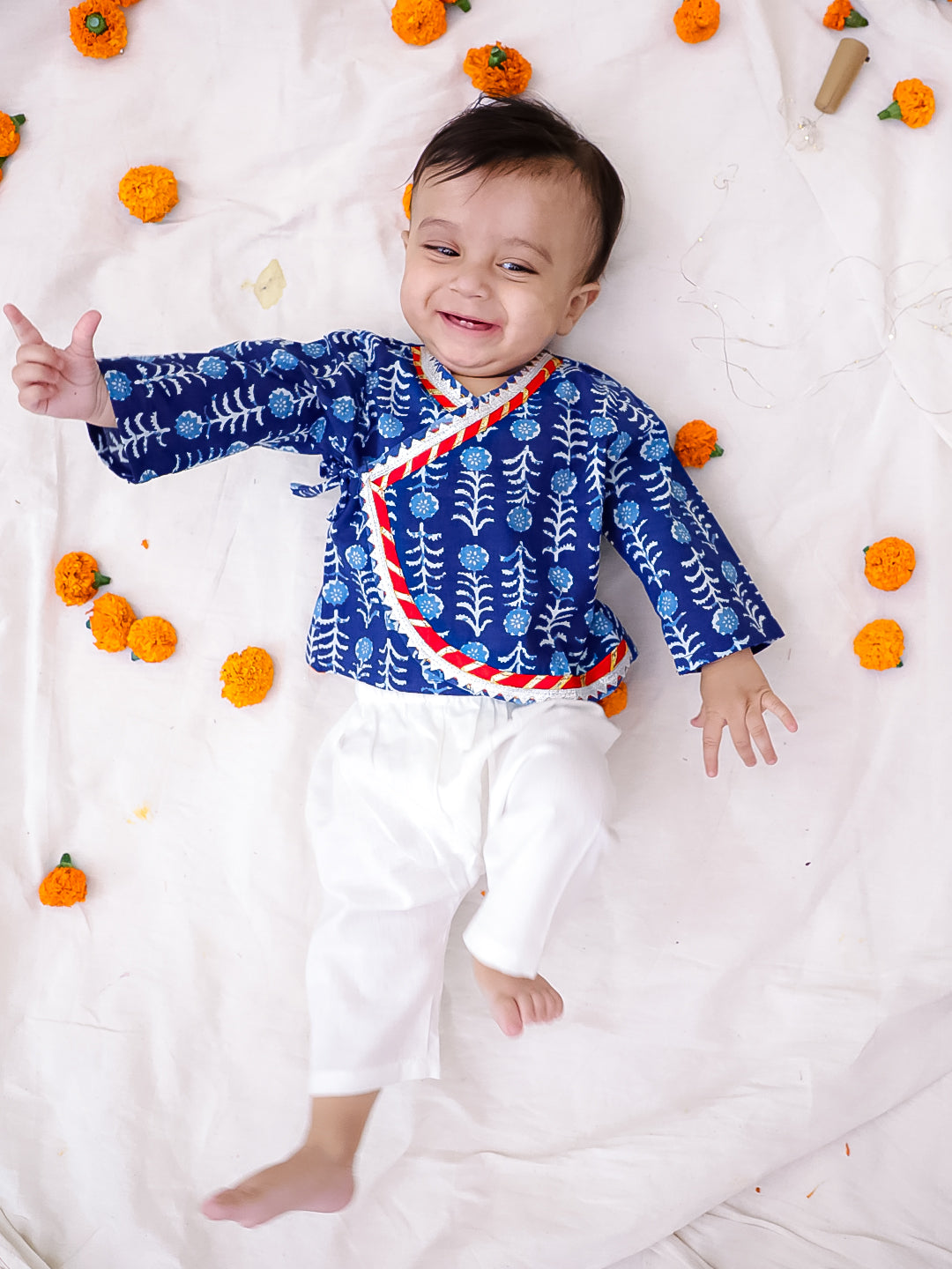 Kurta Pajama Set for Boys - Indigo | BS25KP03INA