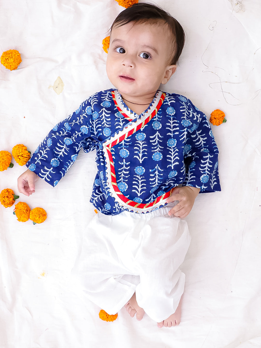 Kurta Pajama Set for Boys - Indigo | BS25KP03INA | DesiQlo