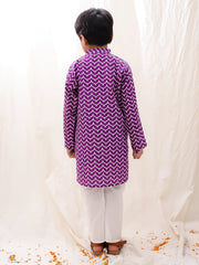 Kurta Pajama Set for Boys - Purple | BS25KP05PUA