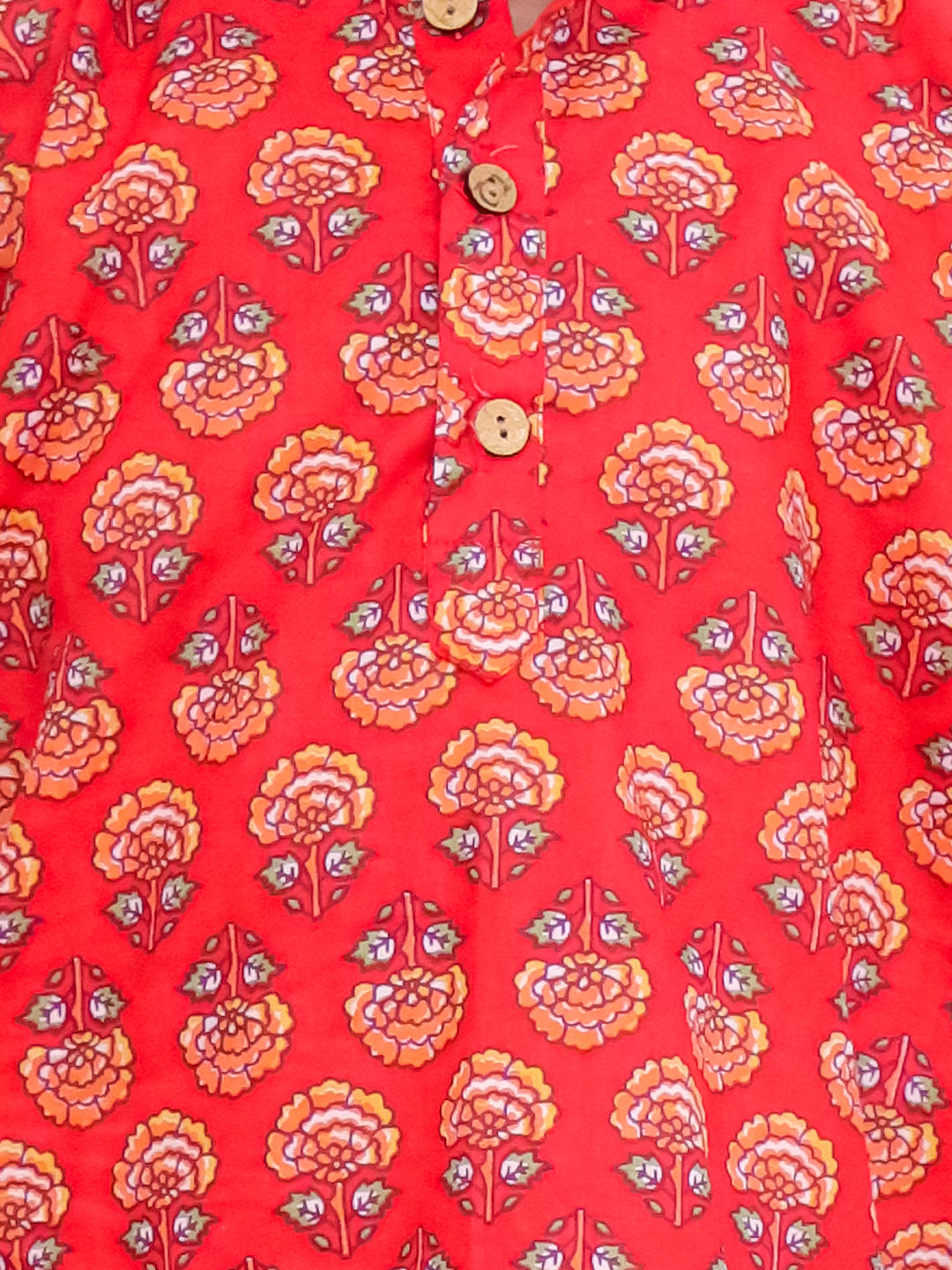 Kurta Pajama Set for Boys - Red | BS25KP05RDA | DesiQlo
