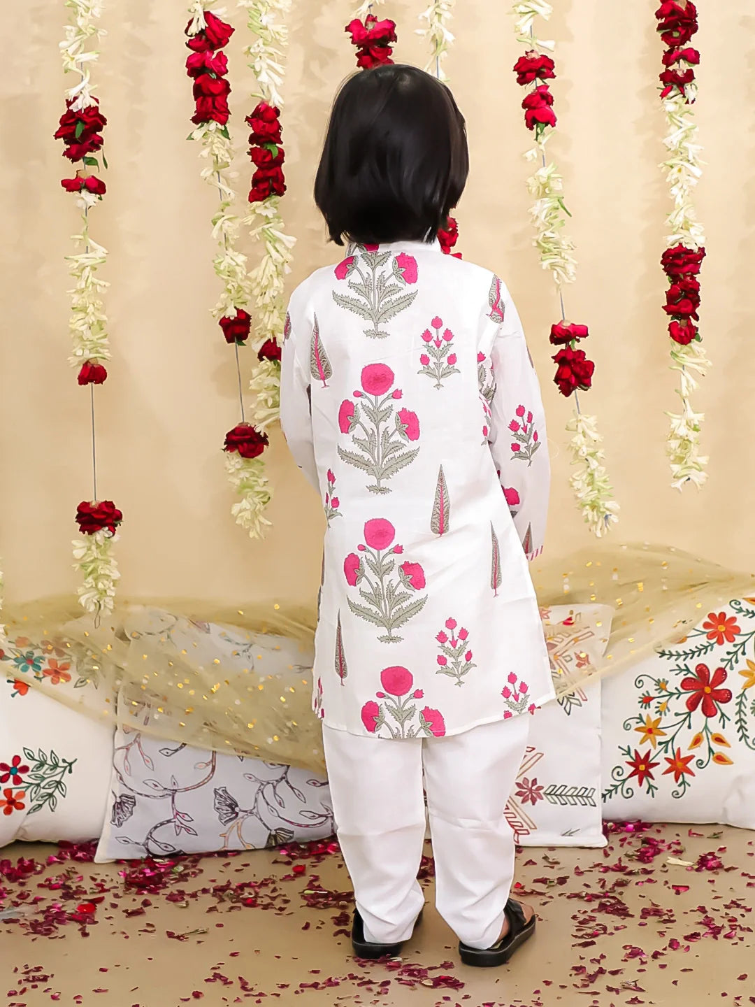 Kurta Pajama Set for Boys - Pink | BS25KP08PIA | DesiQlo