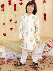 Kurta Pajama Set for Boys - Yellow | BS25KP08YLA