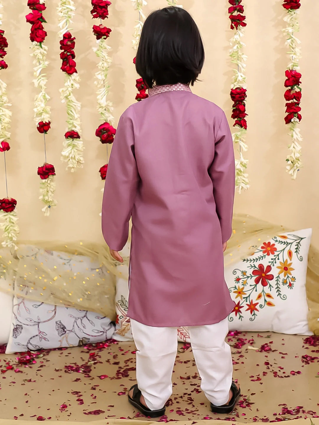 Kurta Pajama Set for Boys - Blue | BS25KP09BLA | DesiQlo