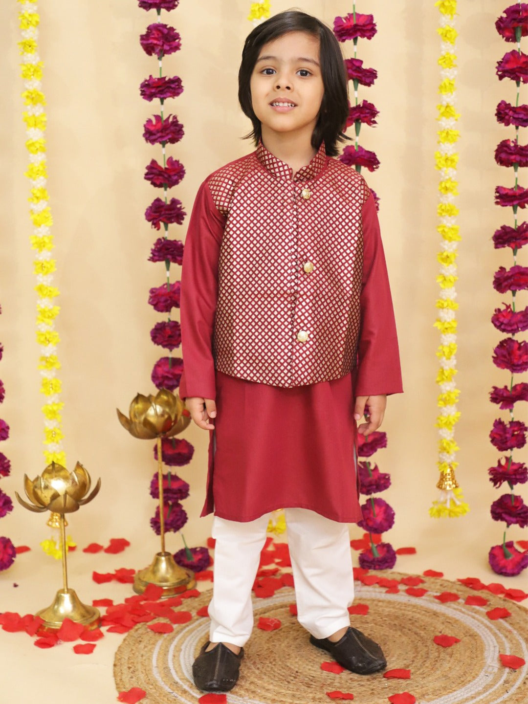 Kurta Pajama Set for Boys - Blue | BS25KP09BLA | DesiQlo
