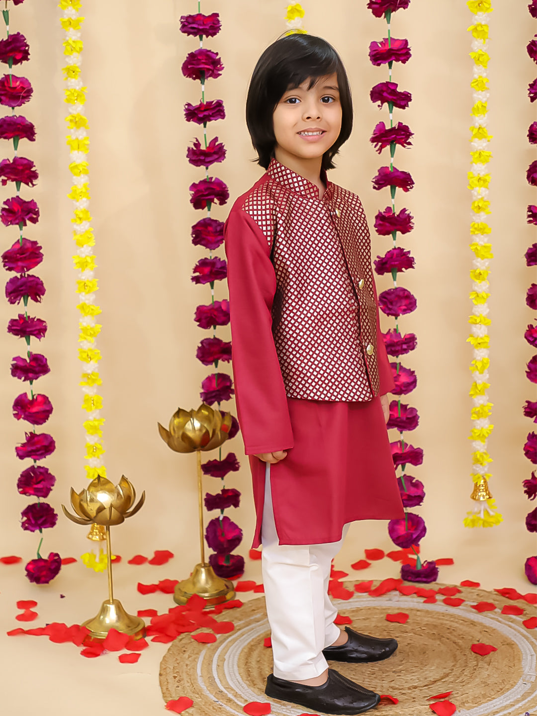 Kurta Pajama Set for Boys - Blue | BS25KP09BLA | DesiQlo