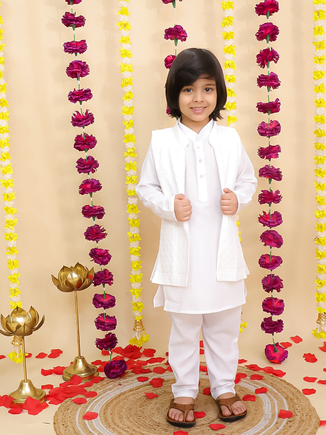 Kurta Pajama Set for Boys - Yellow | BS25KP12YLA | DesiQlo