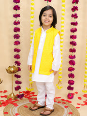 Kurta Pajama Set for Boys - Yellow | BS25KP12YLA