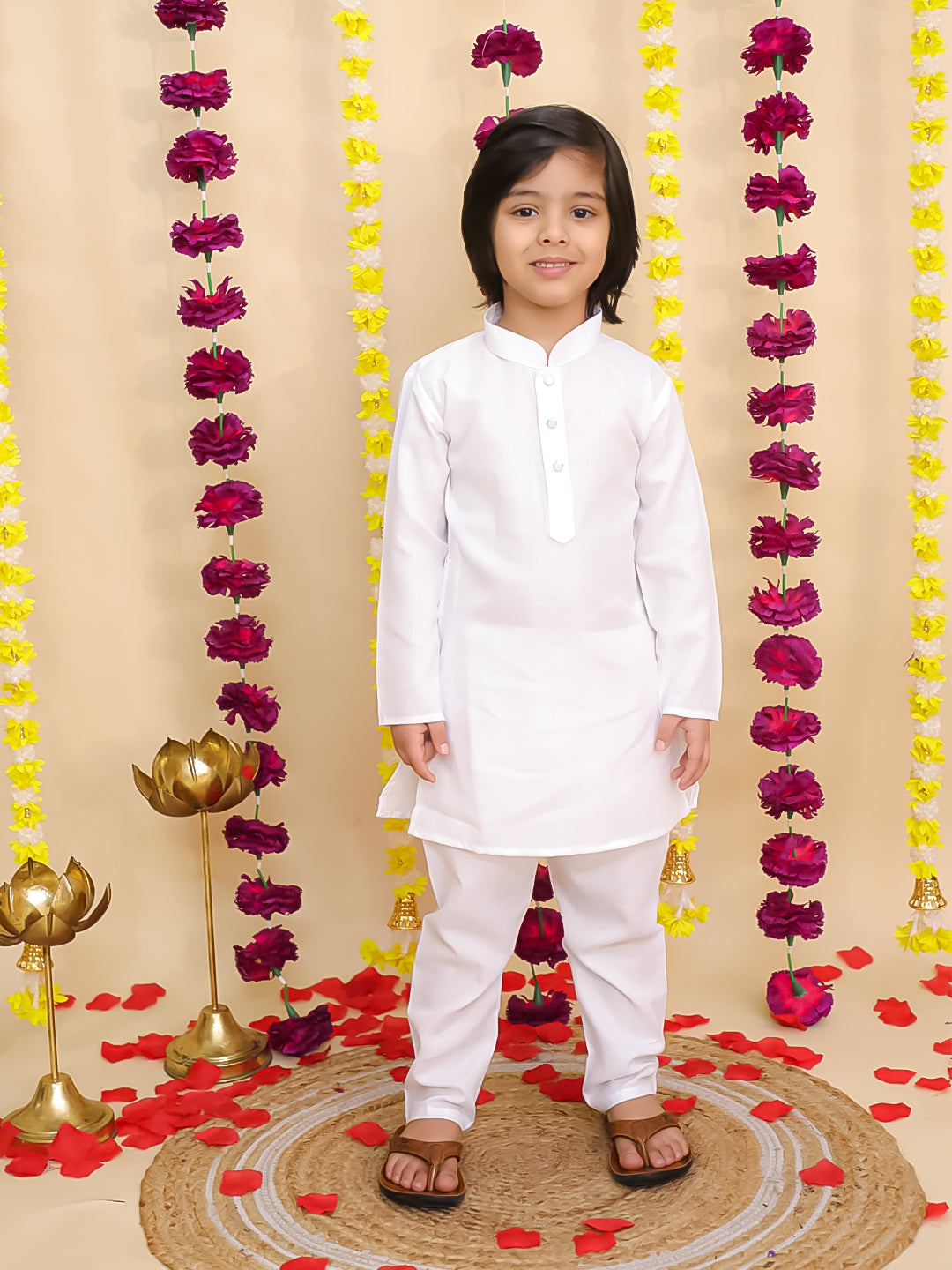 Kurta Pajama Set for Boys - Yellow | BS25KP12YLA | DesiQlo