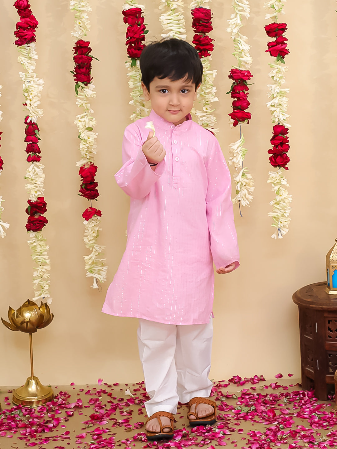 Kurta Pajama Set for Boys - Yellow | BS25KP13YLA | DesiQlo