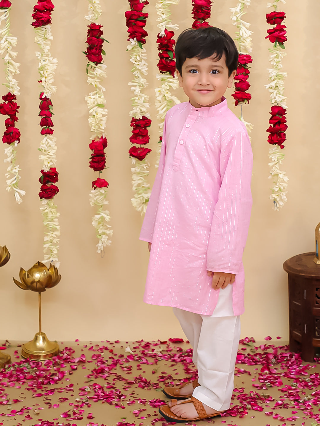 Kurta Pajama Set for Boys - Yellow | BS25KP13YLA | DesiQlo