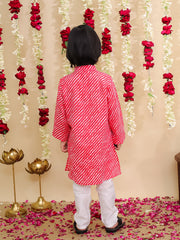 Kurta Pajama Set for Boys - Red | BS25KP13RDA