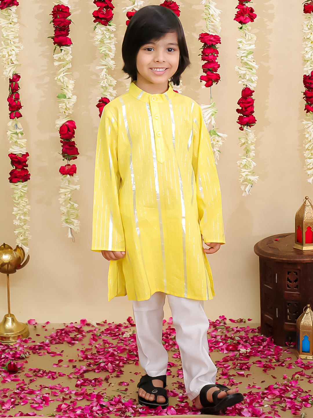 Kurta Pajama Set for Boys - Red | BS25KP13RDA | DesiQlo